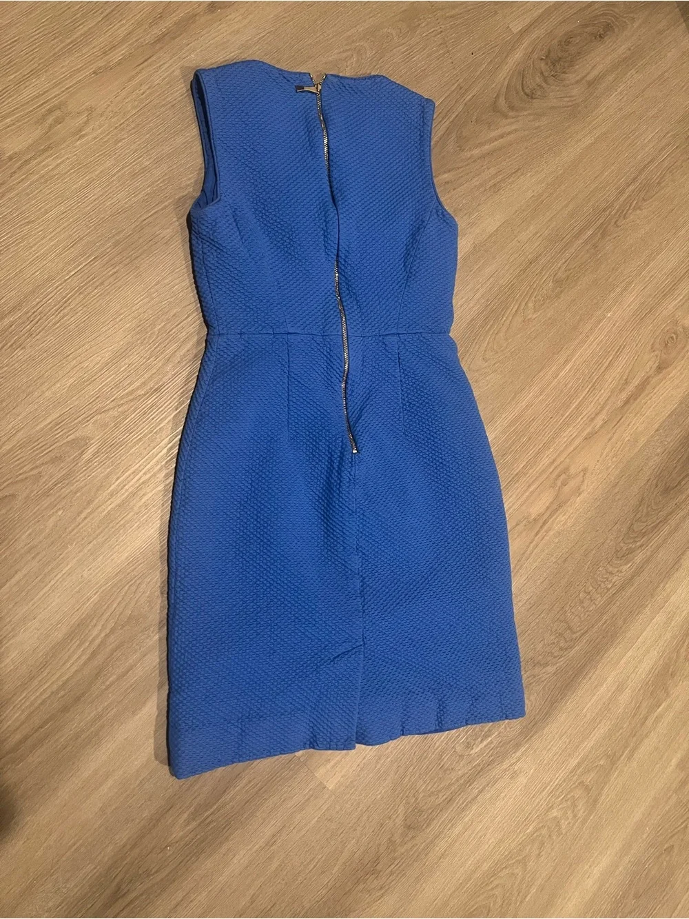 kate spade Bright Blue Textured Sleeveless Sheath Dress